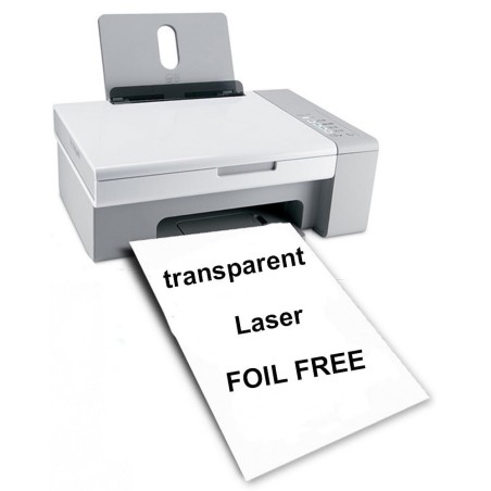 Foil Free Waterslide Decal Paper clear - Laser