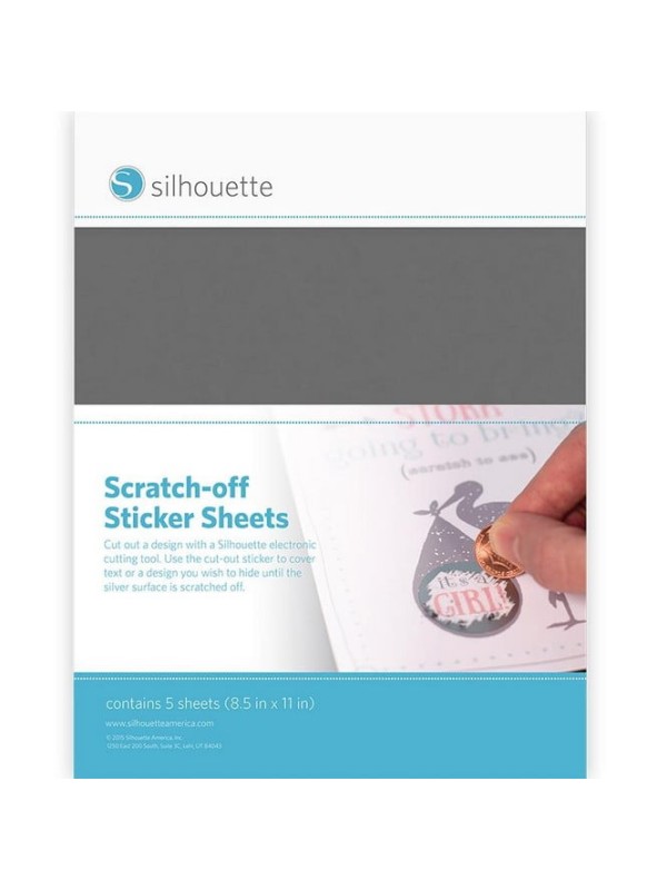 Scratch-Off Sticker Sheets - silver