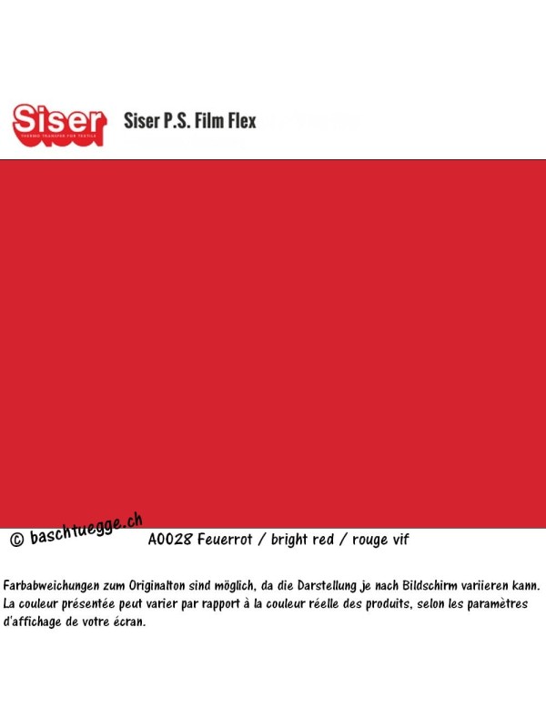 P.S. Film - bright red