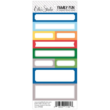 Family Fun - Blank Labels