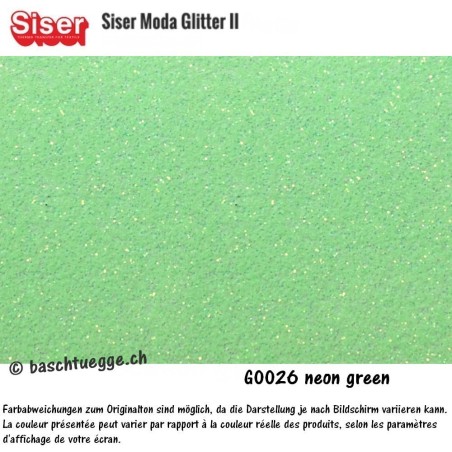 Moda Glitter 2 - neon green