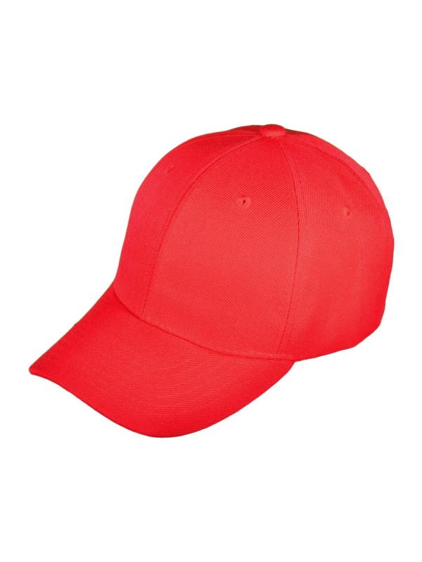 Blank Baseball Hats - red