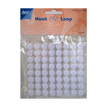Hook & Loop round white