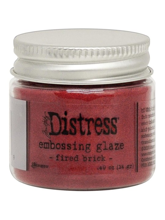 Distress Embossing Glaze - Fired Brick