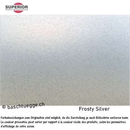 Glasdekorfolie - Frosty Silver