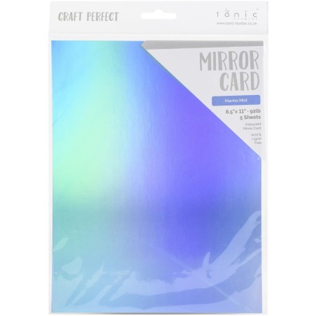 Craft Perfect Mirror Cardstock - Marina Mist