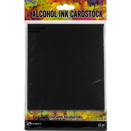 Alcohol Ink Cardstock - Black Matte