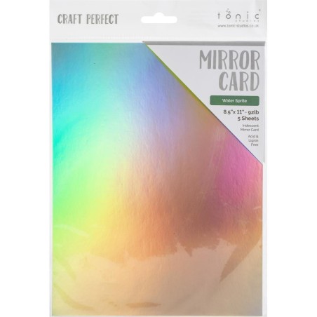 Craft Perfect Mirror Cardstock - Water Sprite