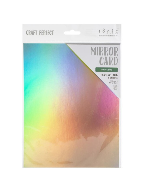 Craft Perfect Mirror Cardstock - Water Sprite