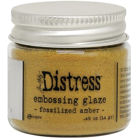 Distress Embossing Glaze - Fossilized Amber