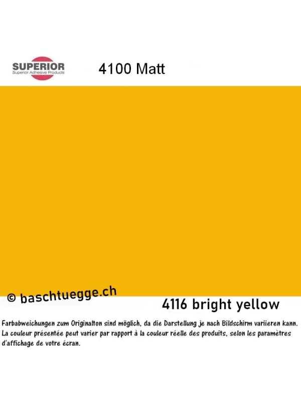 Vinylfolie matt 4100 - bright yellow