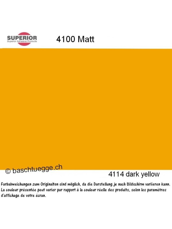 Vinylfolie matt 4100 - dark yellow