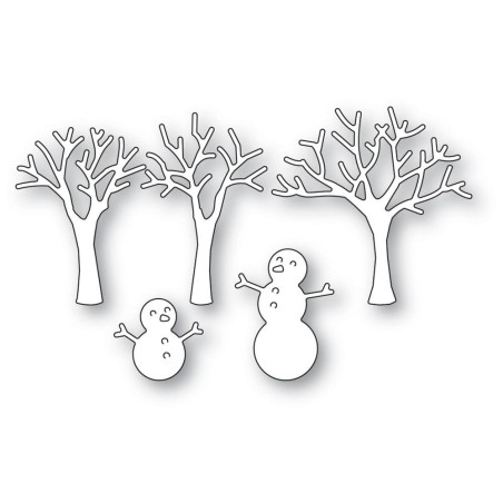 Snowman & Trees Cutting Die