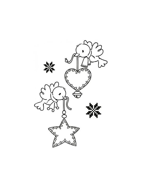 Clear stamp - Flying decorations
