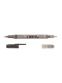 Fudenosuke Brush Pen, Soft Tip, Black & Grey