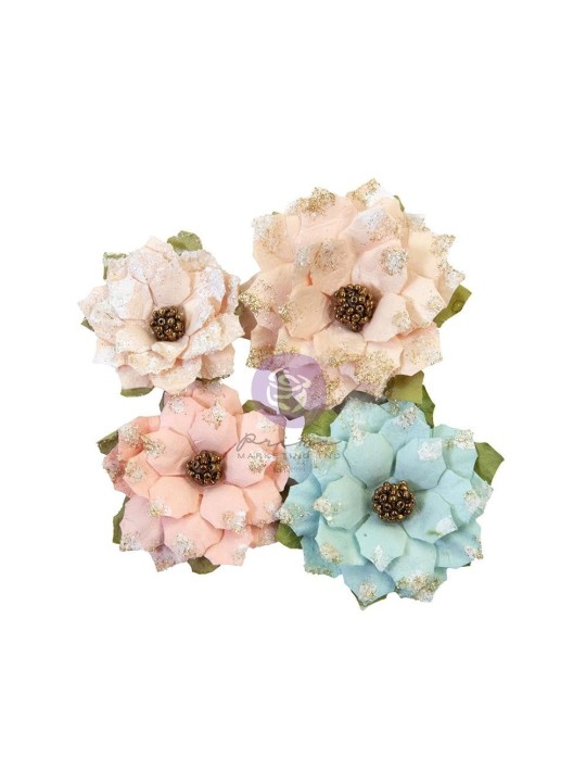 Mulberry Paper Flowers Sparkly Jolly