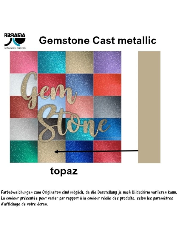 Gemstone Cast metallic - topaz
