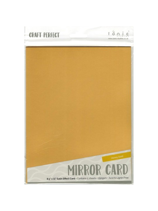Craft Perfect Mirror Cardstock - Satin Honey Gold
