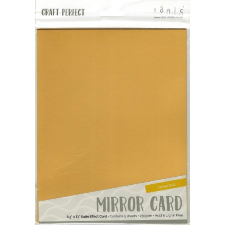 Craft Perfect Mirror Cardstock - Satin Honey Gold