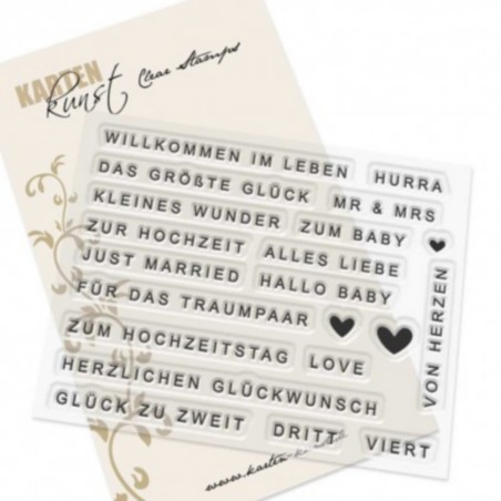 Clear Stamp - Baby & Liebe modern