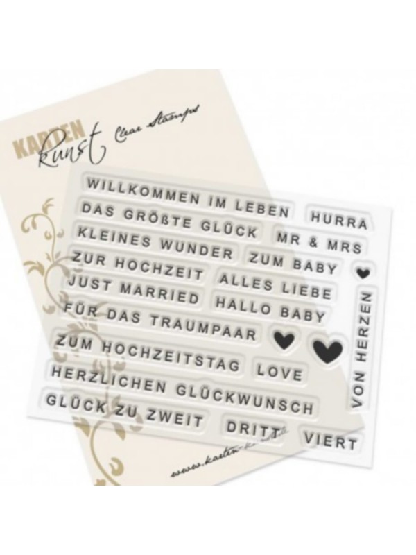 Clear Stamp - Baby & Liebe modern