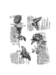 Botanic Collage - Cling Stamp