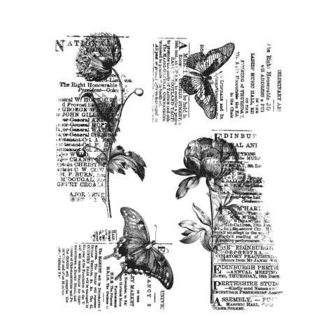 Botanic Collage - Cling Stamp