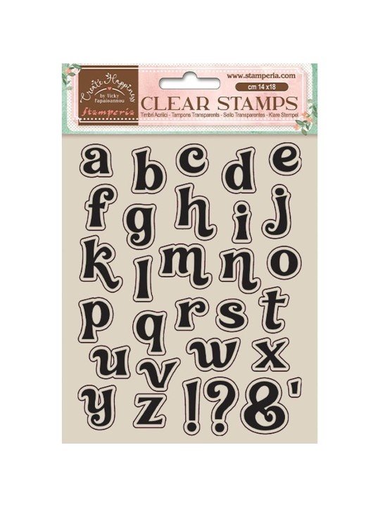 Clear Stamp - Create Happiness alphabet