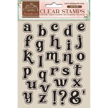 Clear Stamp - Create Happiness alphabet