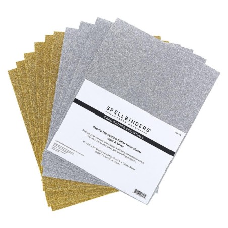 Glitter Foam Sheets - Gold & Silver