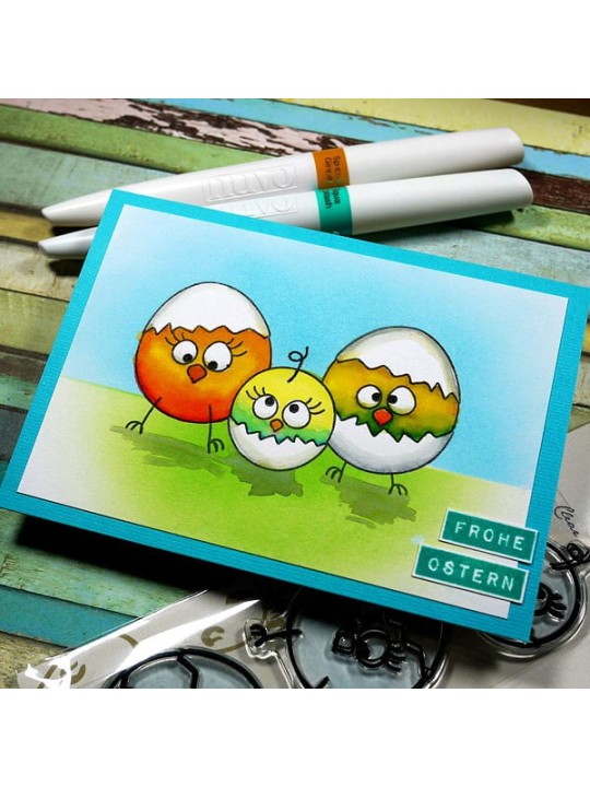 Clear Stamp - Kükenfamilie Egg People