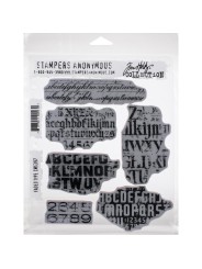Cling Stamp - Faded Type