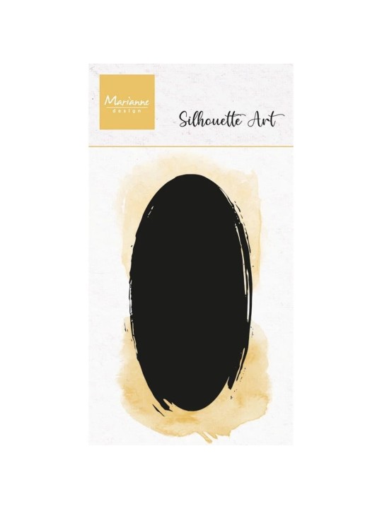 Clear stamp - Silhouette Art - Oval