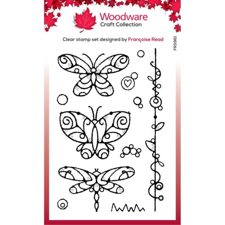 Clear Stamp - Singles Wired Butterfly