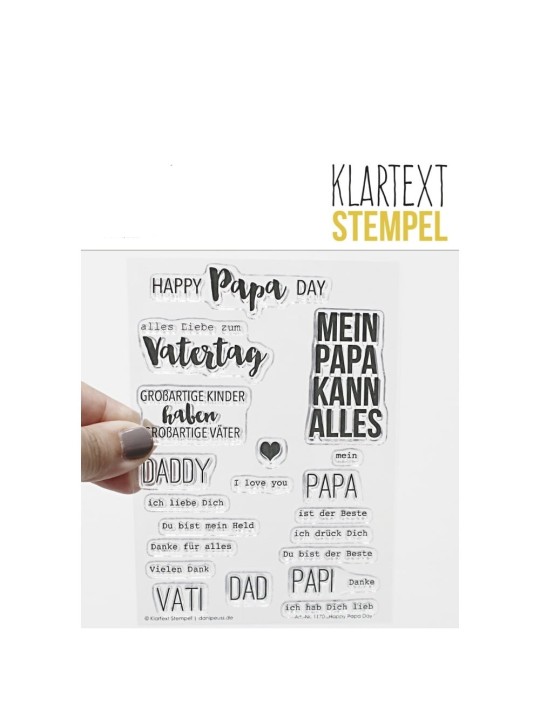 Clear Stamp - Happy Papa Day