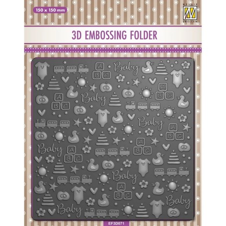 3D Embossing Folder - Babythings