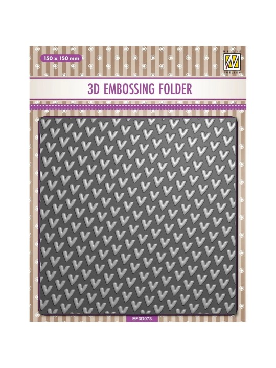 3D Embossing Folder - Hearts