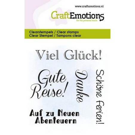 Clear Stamp - Gute Reise