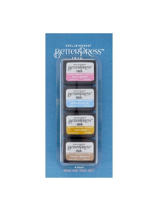 Letterpress Mini Ink Pad Set - Nature Tones
