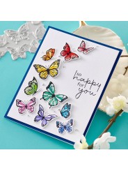 Letterpress Plates  & Cutting Dies - Butterfly Swirl