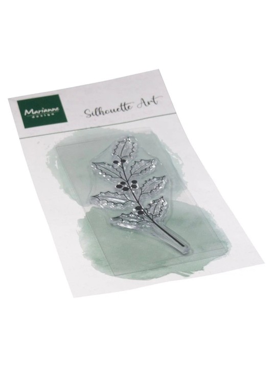 Clear stamp - Silhouette Art - Holly