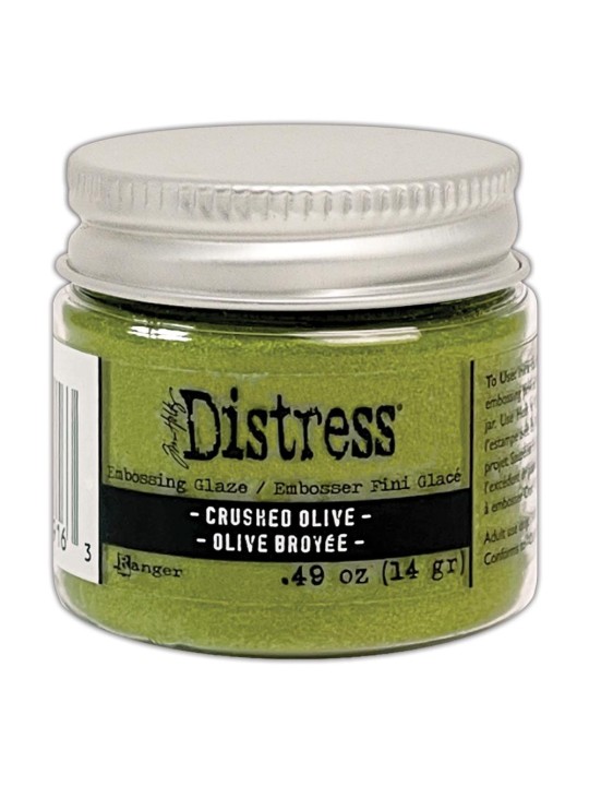 Distress Embossing Glaze - Crushed Olive