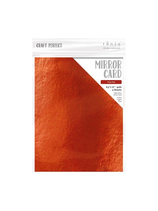 Craft Perfect Mirror Cardstock - Ruby Red