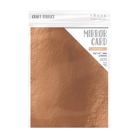 Craft Perfect Mirror Cardstock - rose platinum