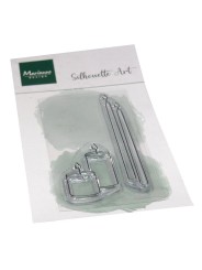 Clear stamp - Silhouette Art - Candles