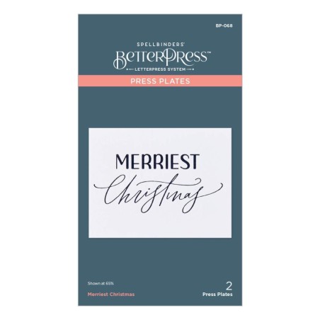 Letterpress Plate - Merriest Christmas