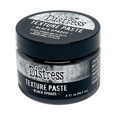 Distress Texture Black Opaque Paste