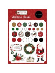 Adhesive Brads - A Wonderful Christmas