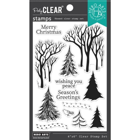 Clear Stamp - Winter Trees