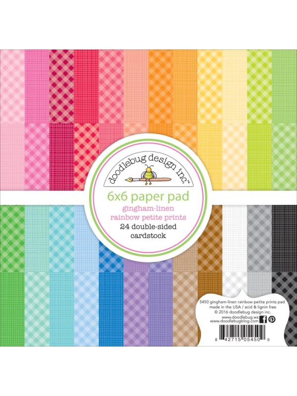 Gingham-Linen Paper Pad